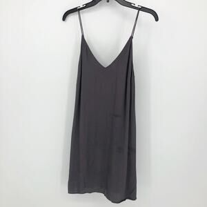 Wilfred Free Womens Vivienne Camisole Mini Dress Small Gray Flowy Sleeveless